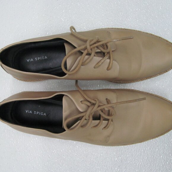 Via Spiga Taj Platform Derby Leather Loafer size 8M - Picture 1 of 8